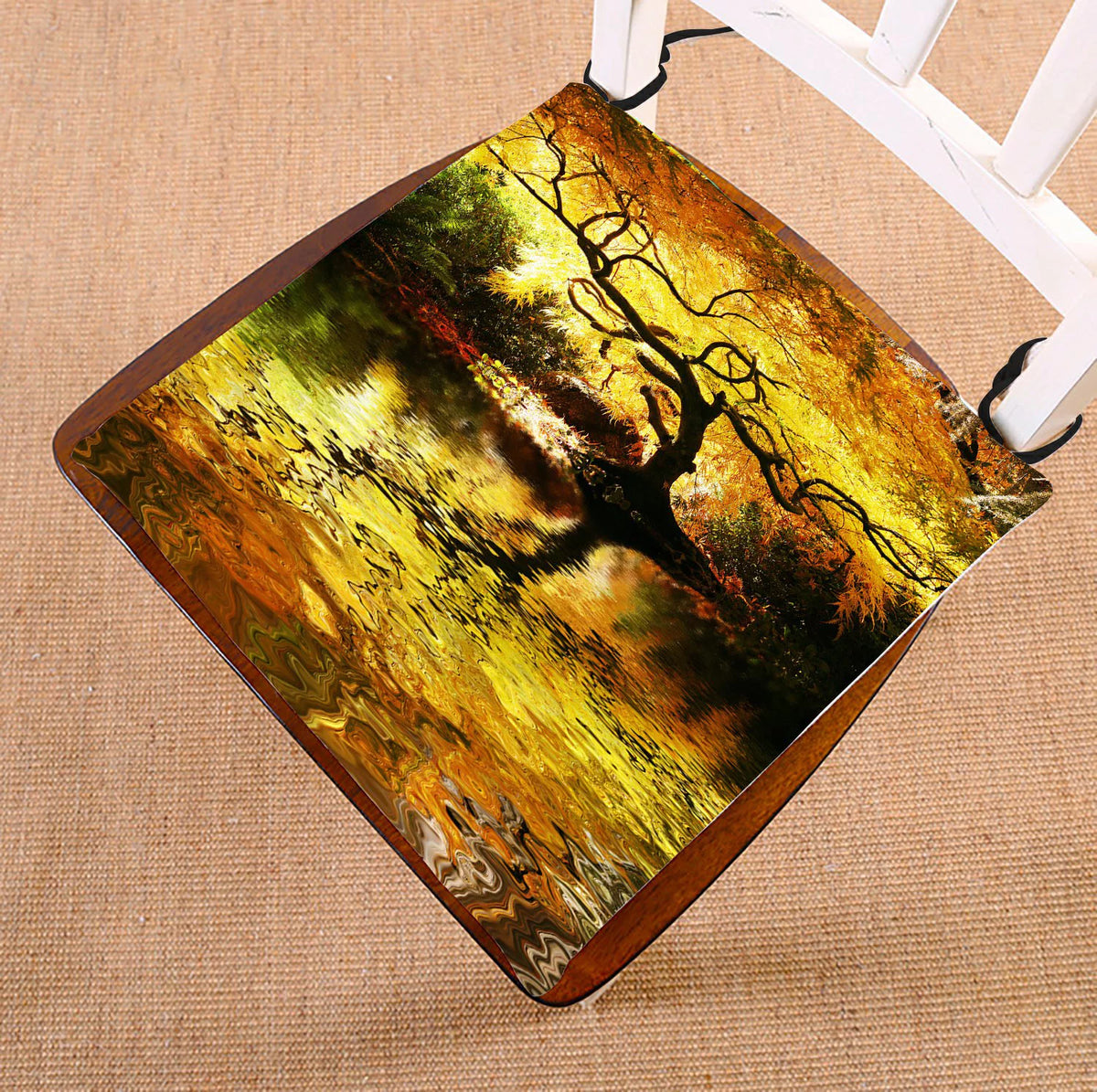 Autumn Landscape Chair Cushion 18x18 inches U541