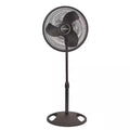 16 in. 3 Speed Oscillating Pedestal Fan with Adjustable Height in Black Y3894