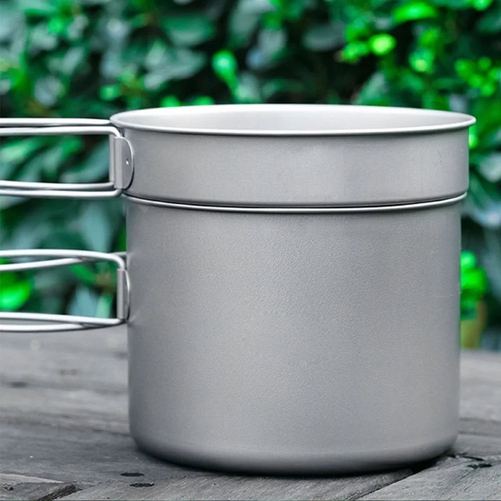 1100ML / 1600ML Folding Handle Pot Pan Set X8473