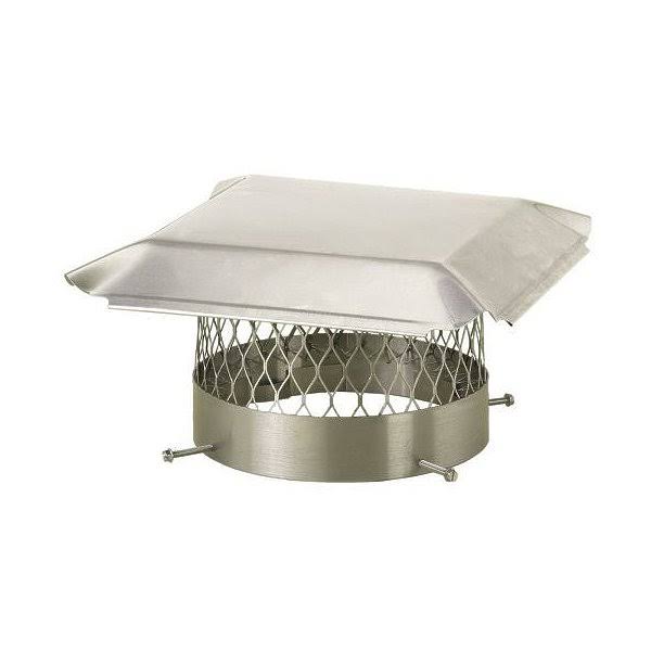 10x22 Round Bolt-On Single Flue Chimney Cap with Mesh R9922