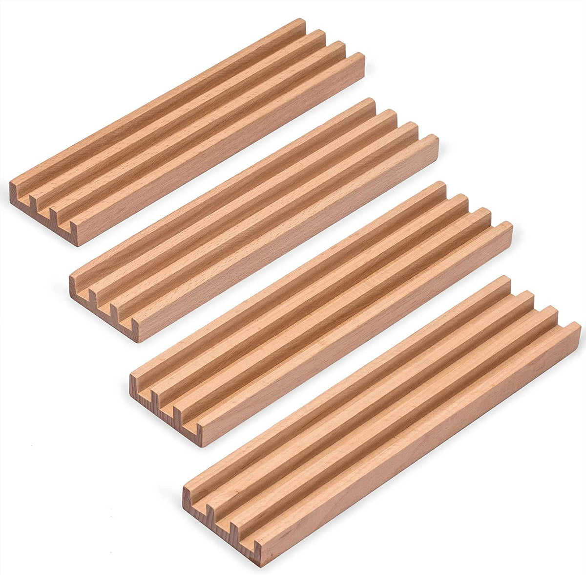 Beechwood Domino Racks/Trays - Set of 4 L276174