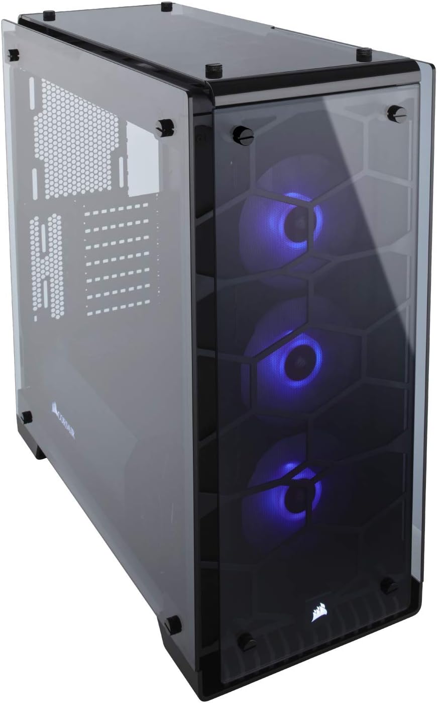 Black Mid-Tower Case with 3 RGB Fans T980448