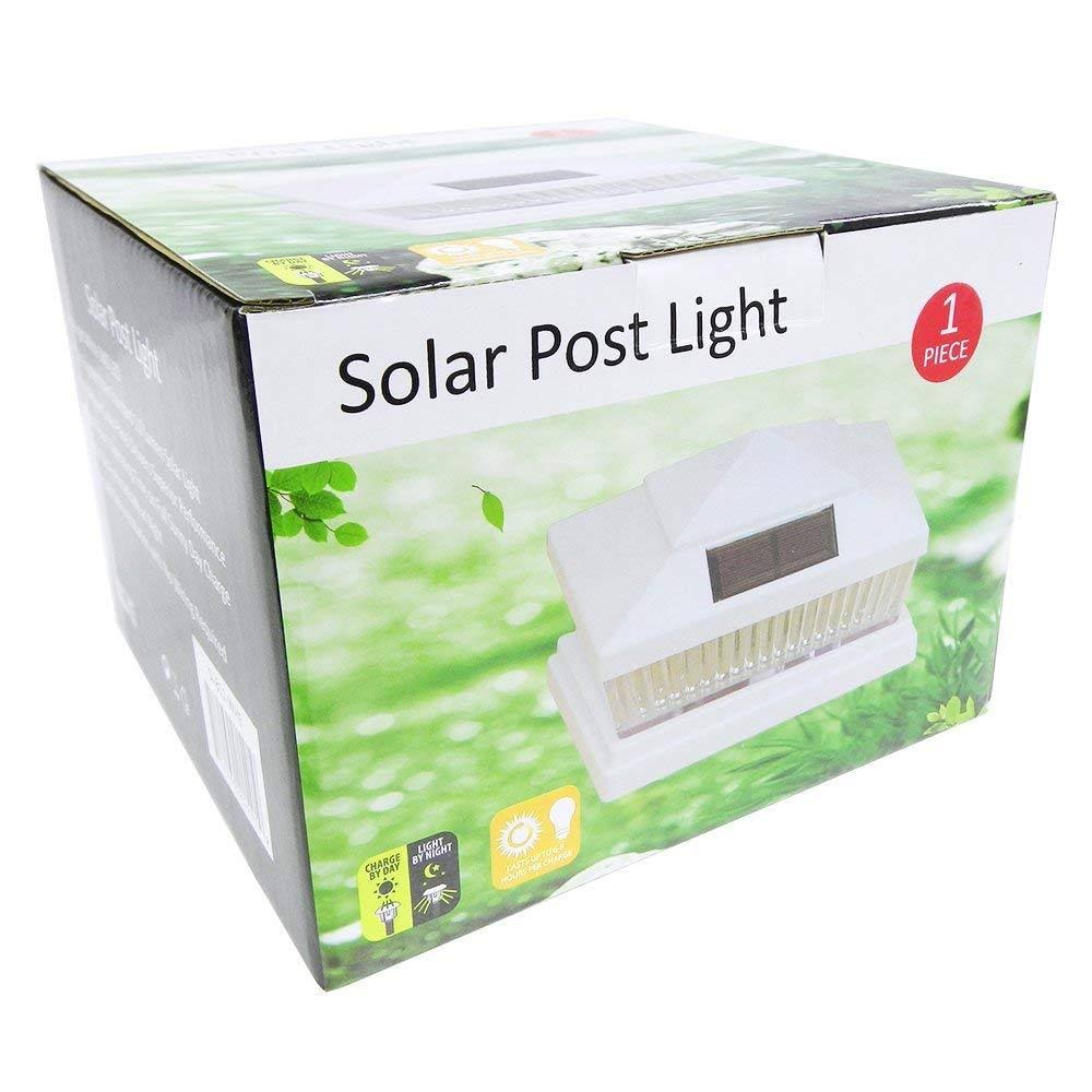 8 Pack Copper White Outdoor Solar Post Cap Light J778640