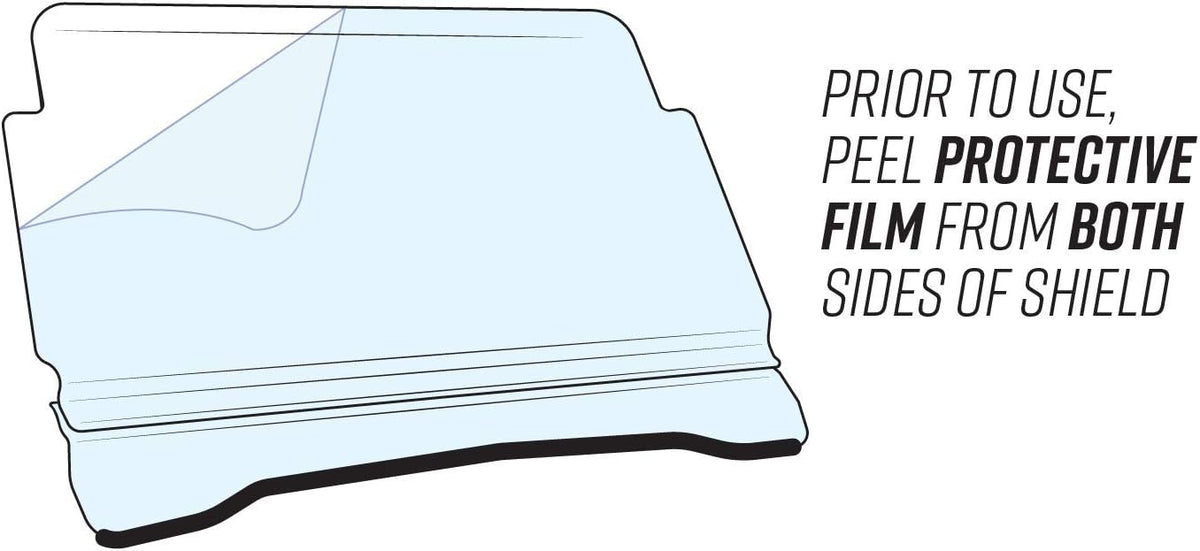 Scratch Resistant Flip Windshield for Honda Pioneer 700 / 700-4 E826