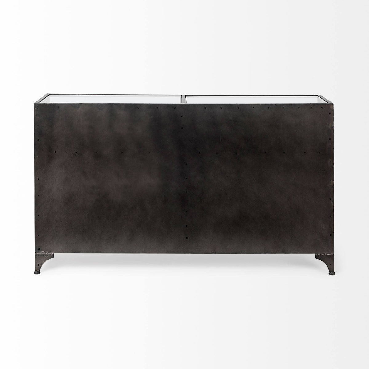 Black Metal Glass Door Display Cabinet R221