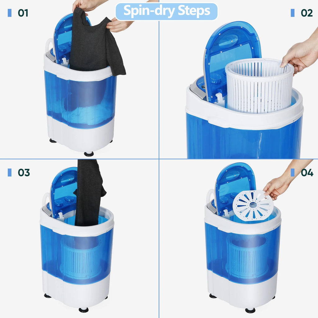 Compact Twin Tub Portable Washing Machine 13lbs D3812
