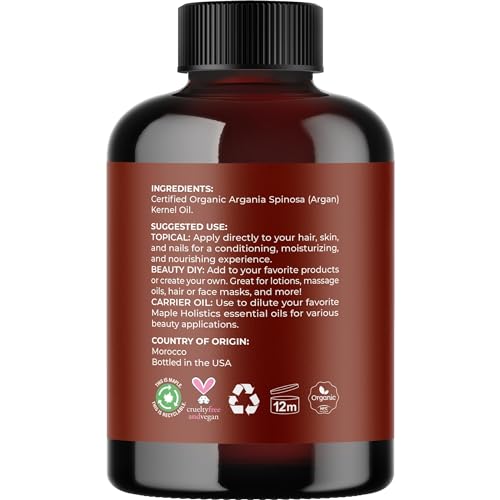 Organic Argan Oil Cold Pressed Unrefined Z72513