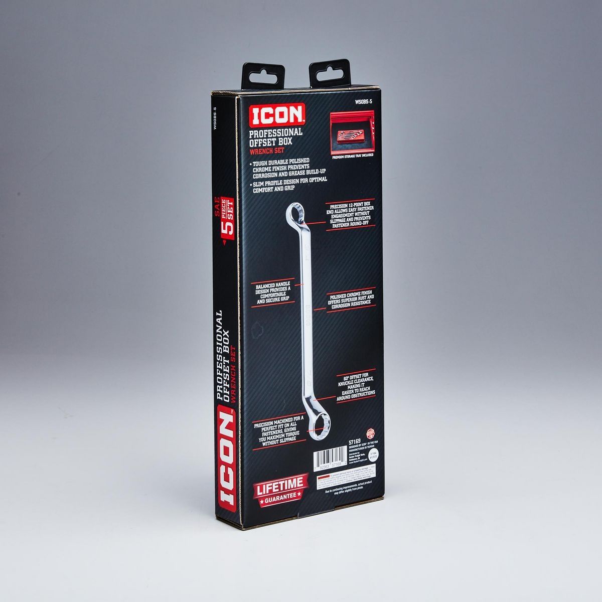 5 Piece SAE Offset Box Wrench Set Y5681