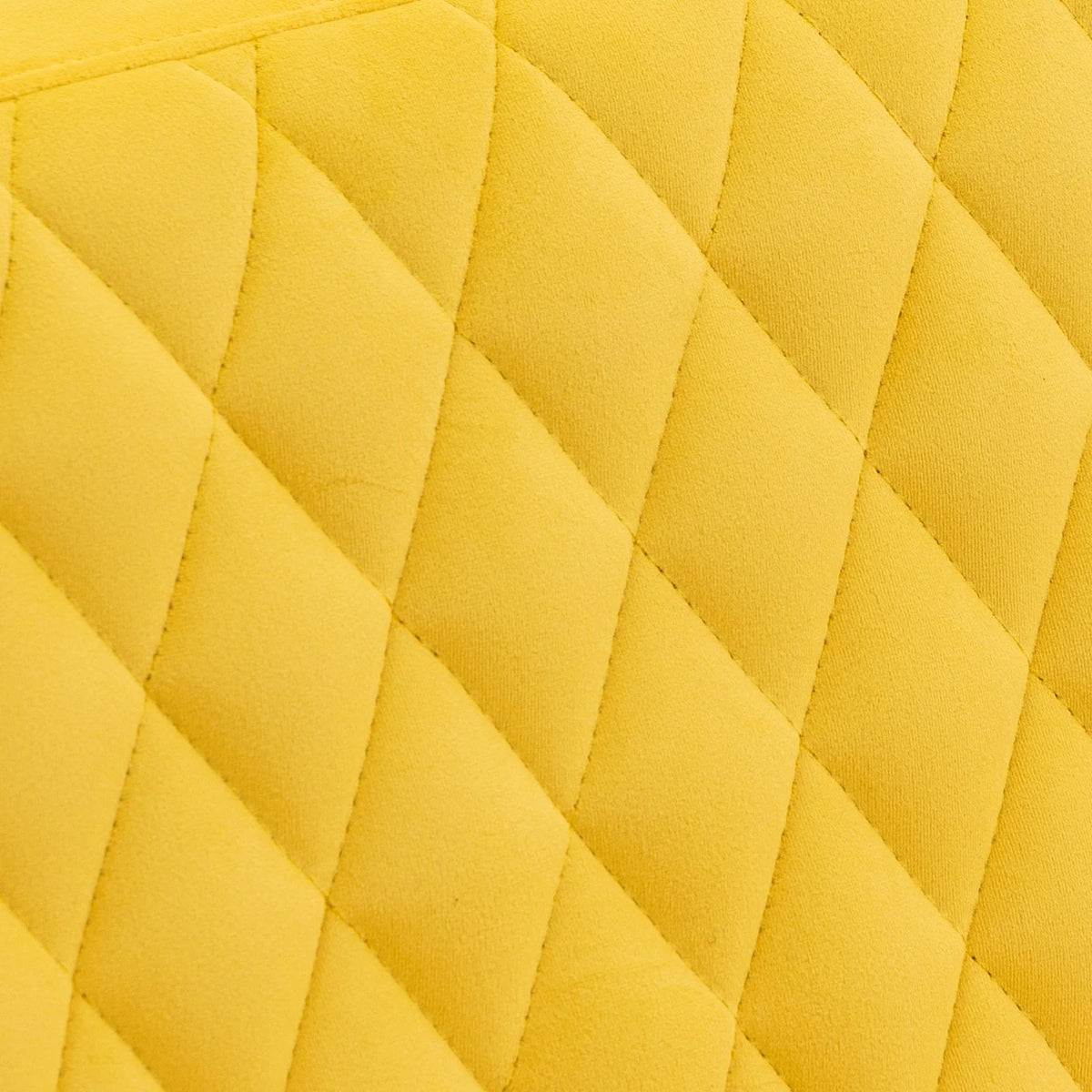 Yellow Velvet Upholstered Loveseat Sofa with Metal Legs U69486