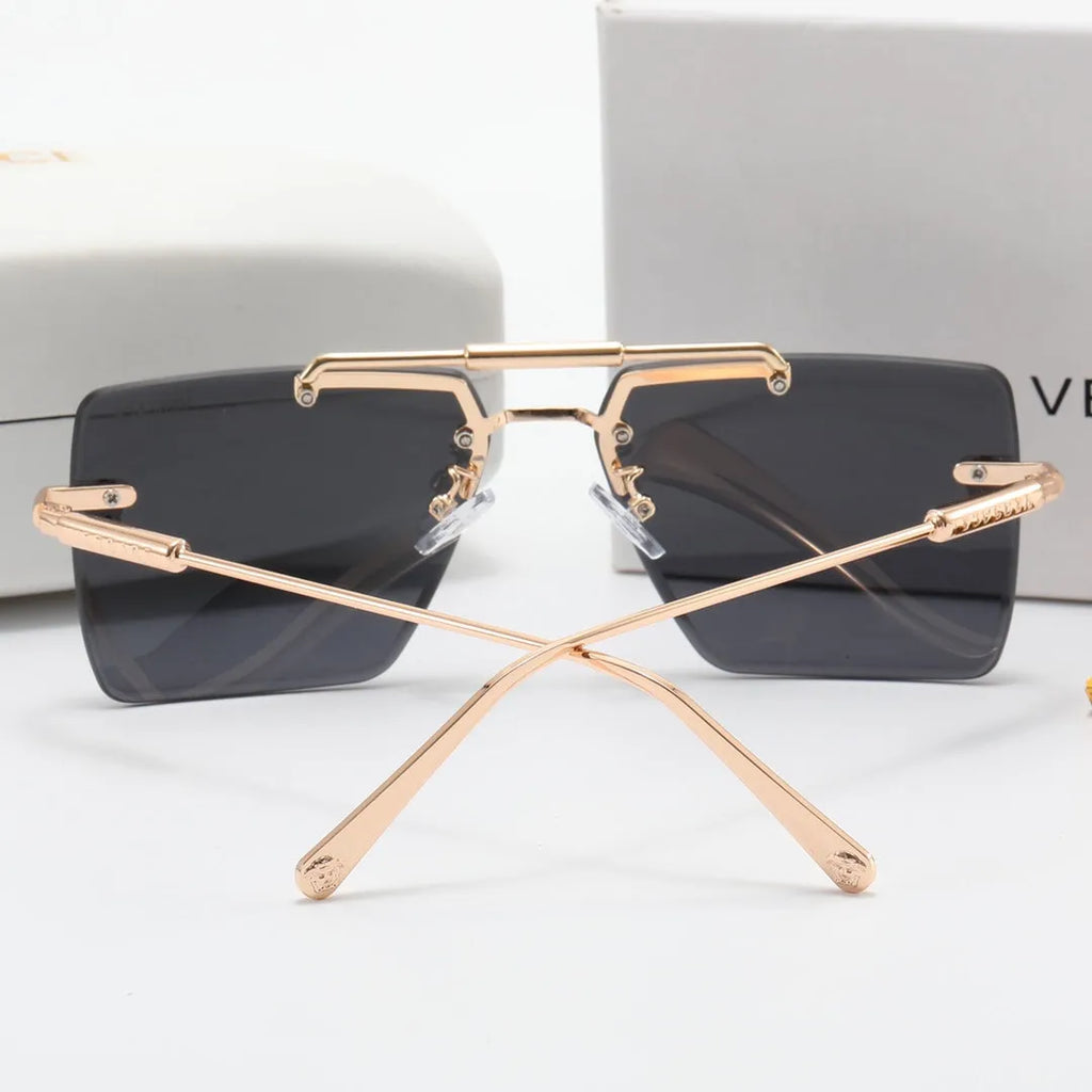 Frameless Double Bridge Polarized Sunglasses L201718