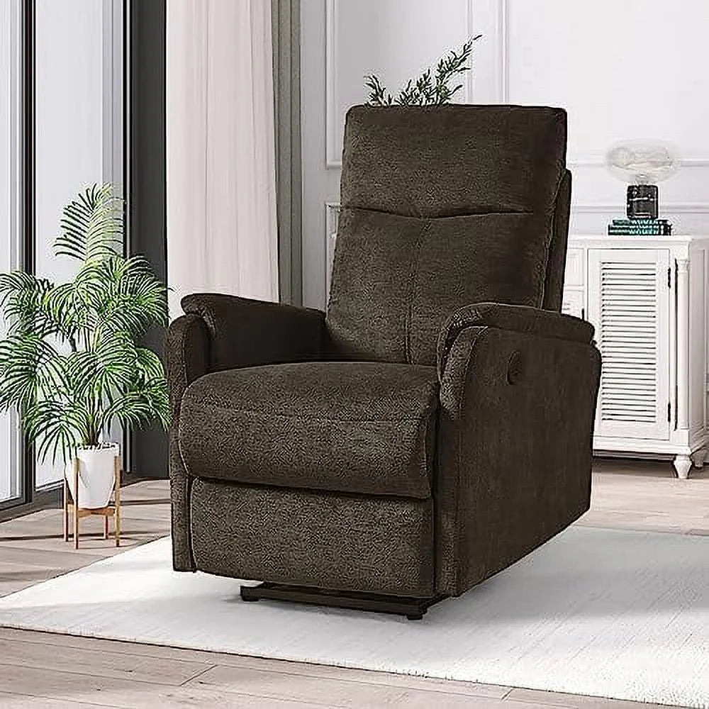 Yellow Fabric Power Recliner Chair with USB Port B759345