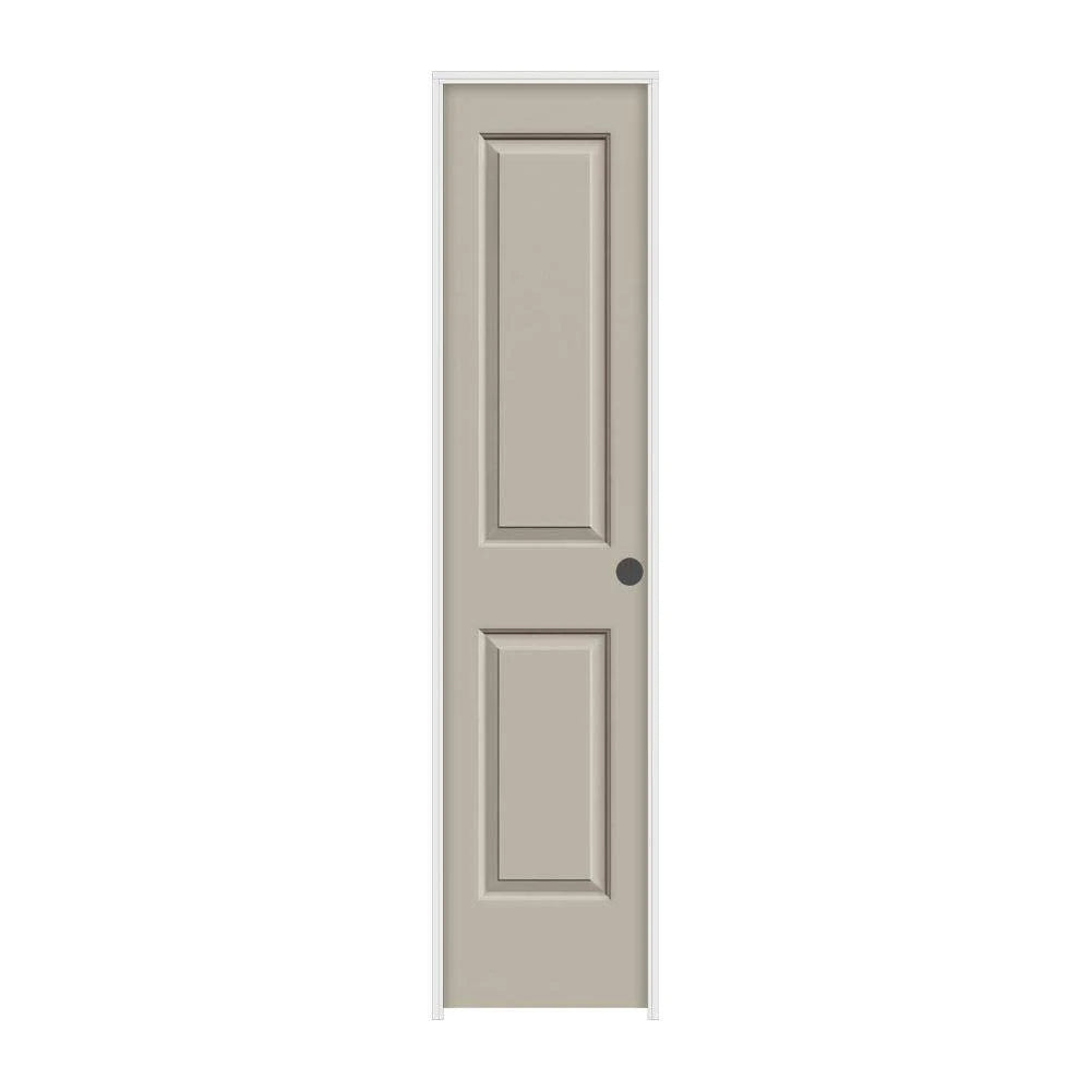 18 in. x 80 in. Desert Sand Left-Hand Solid Core Molded Composite MDF Single Prehung Interior Door Z2216