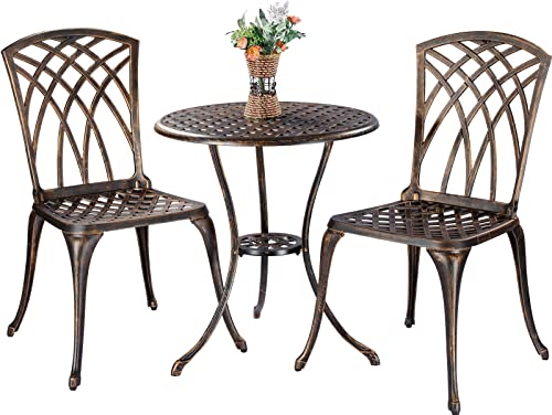 3 Piece Rustproof Cast Aluminum Bistro Set Z254