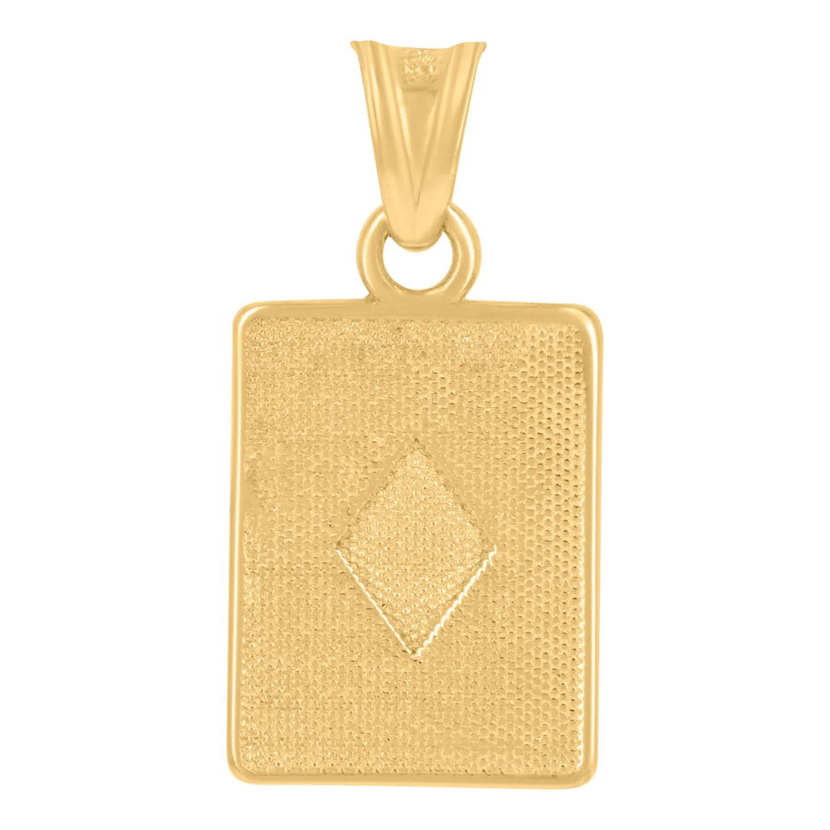 Two Tone Gold Playing Cards Charm Pendant Necklace R654