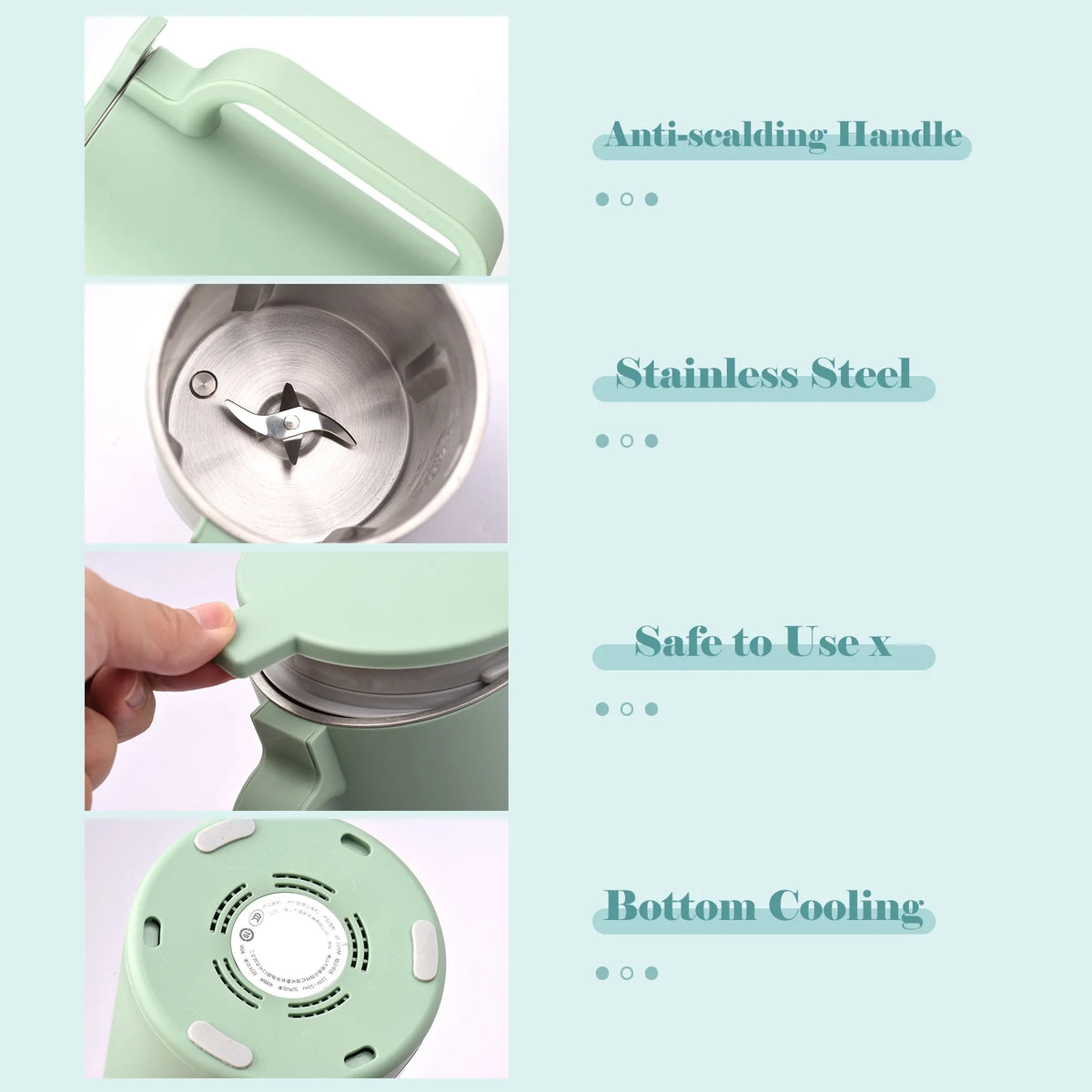 Soymilk Maker 350mL Stainless Steel Multi Cooker N72317
