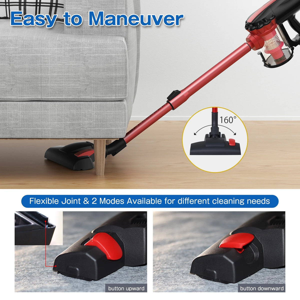 Stick Vacuum Cleaner 2-in-1 Corded Lightweight K81509