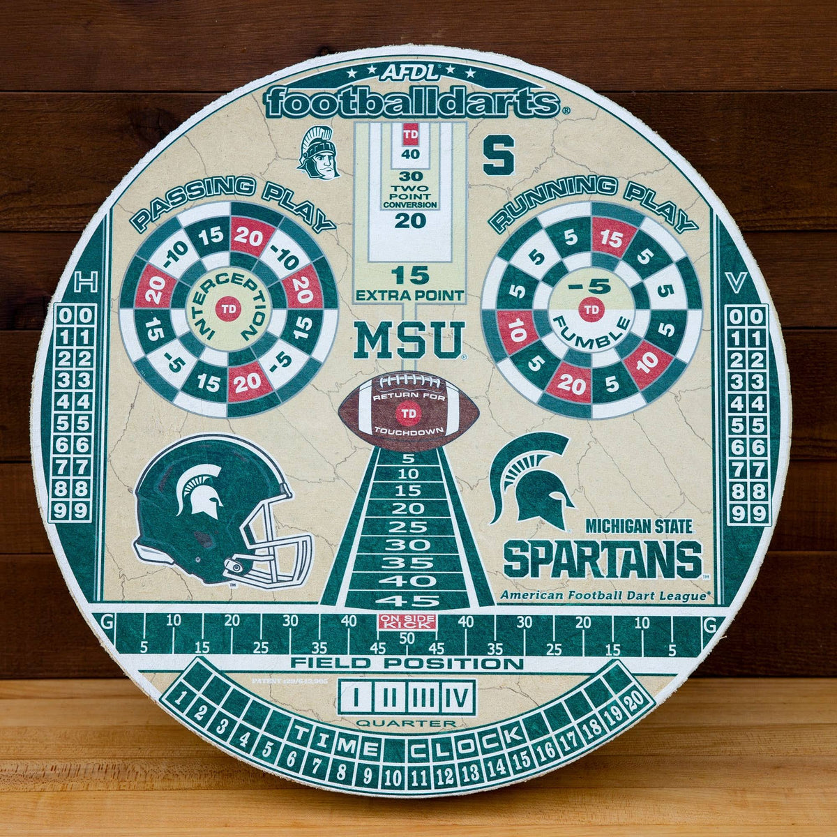 Michigan State Spartans Football Dartboard M201811