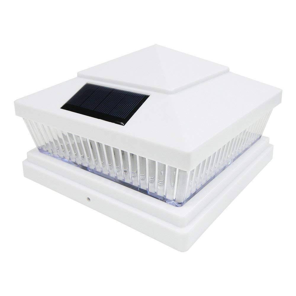 8 Pack Copper White Outdoor Solar Post Cap Light J778640