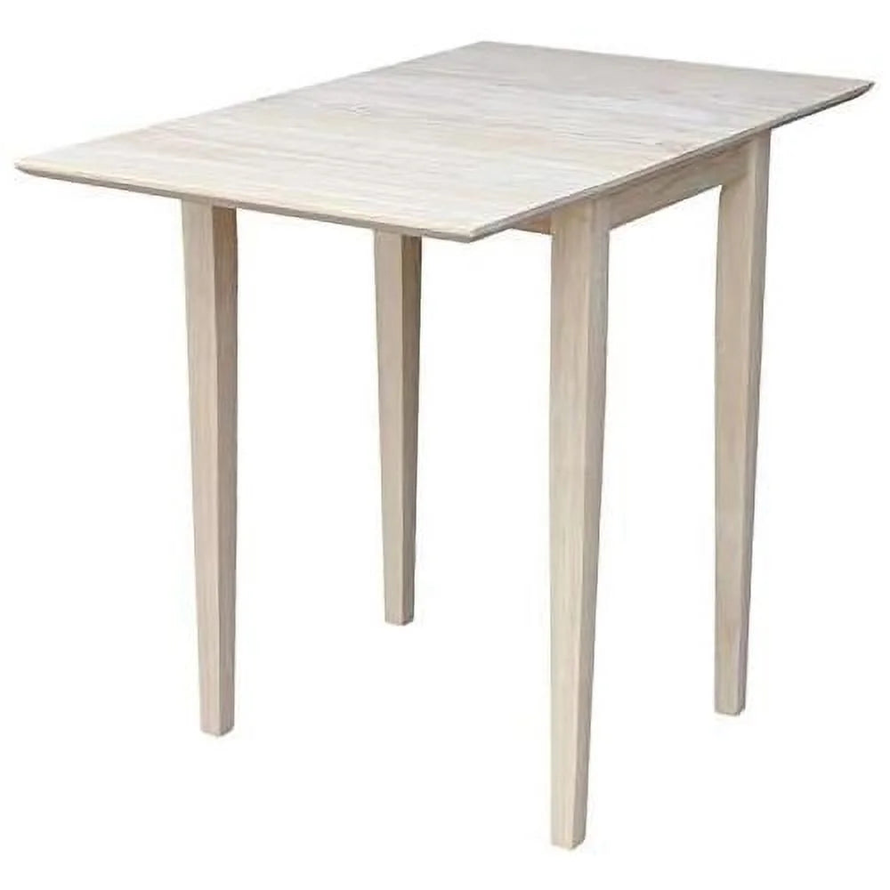 Unfinished Natural Wood Drop Leaf Dining Table R49967