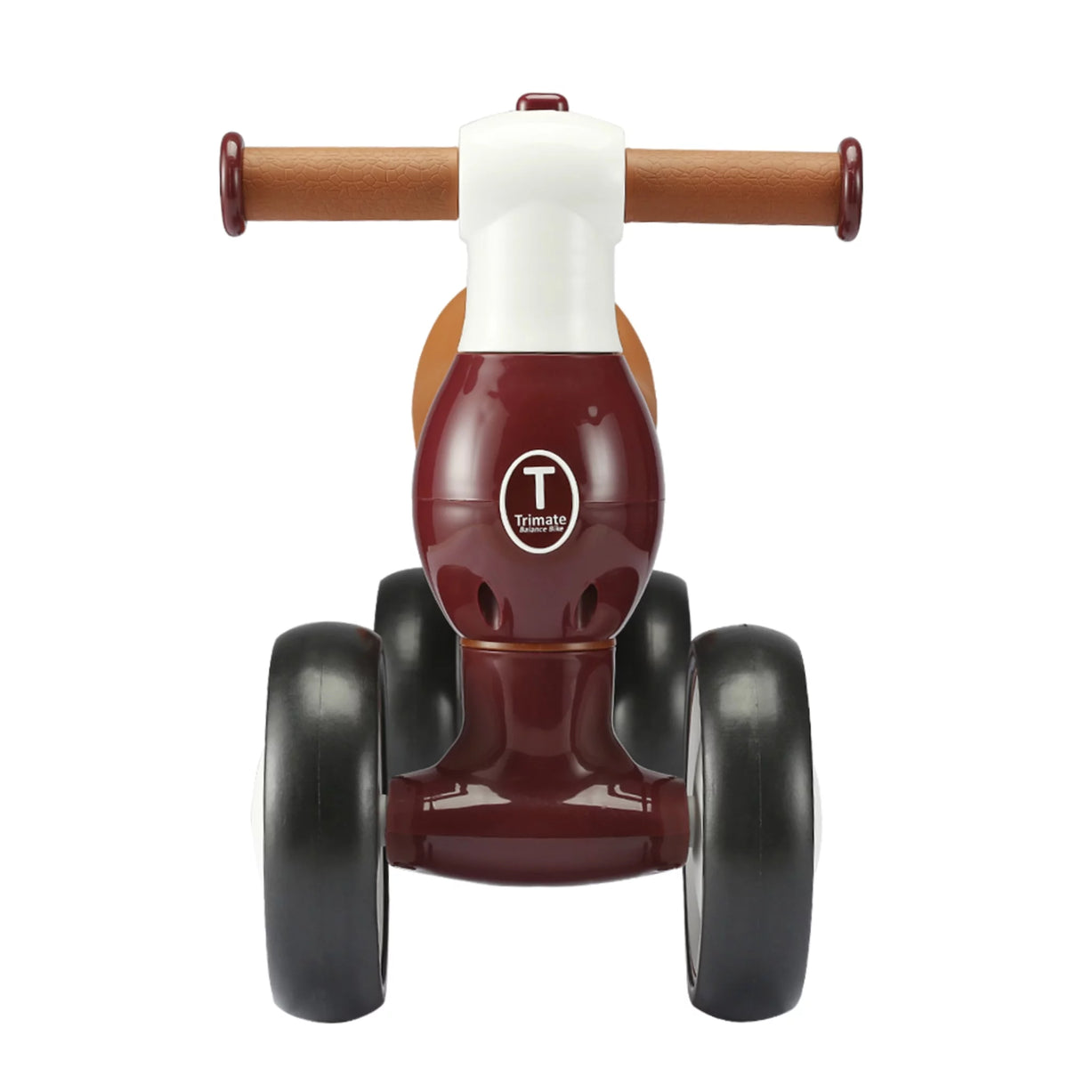 Wine Red 4 Wheels Baby Walker Balance Bike X413214