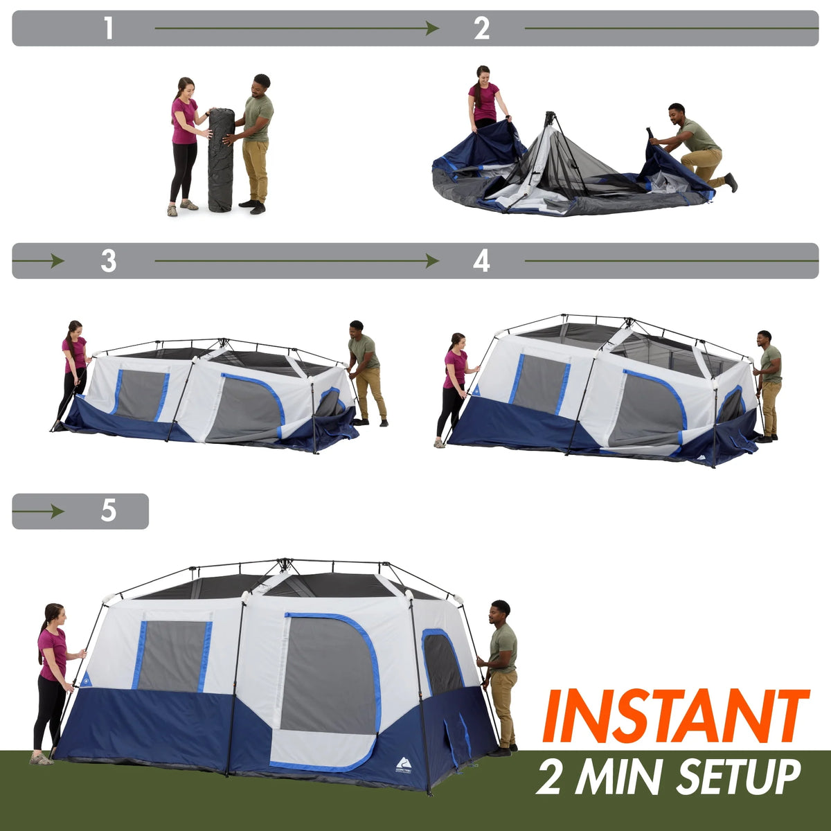 13' x 9' 8-Person Cabin Tent H66621