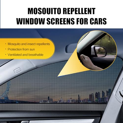 4 PCS Car Side Window Sunshade Net H95709