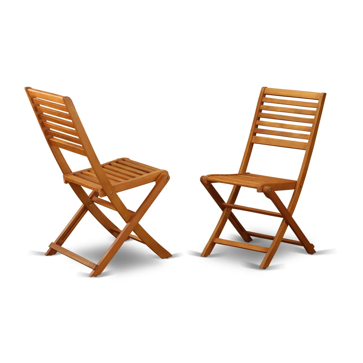 5 Pc Acacia Wooden Patio Set with Table and 4 Chairs B320092