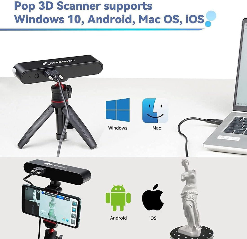 Black 3D Scanner with Turntable O78683
