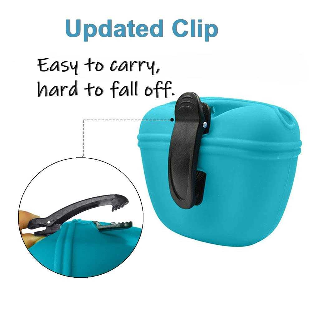 Silicone Dog Treat Pouch with Magnetic Closure and Waist Clip R32350