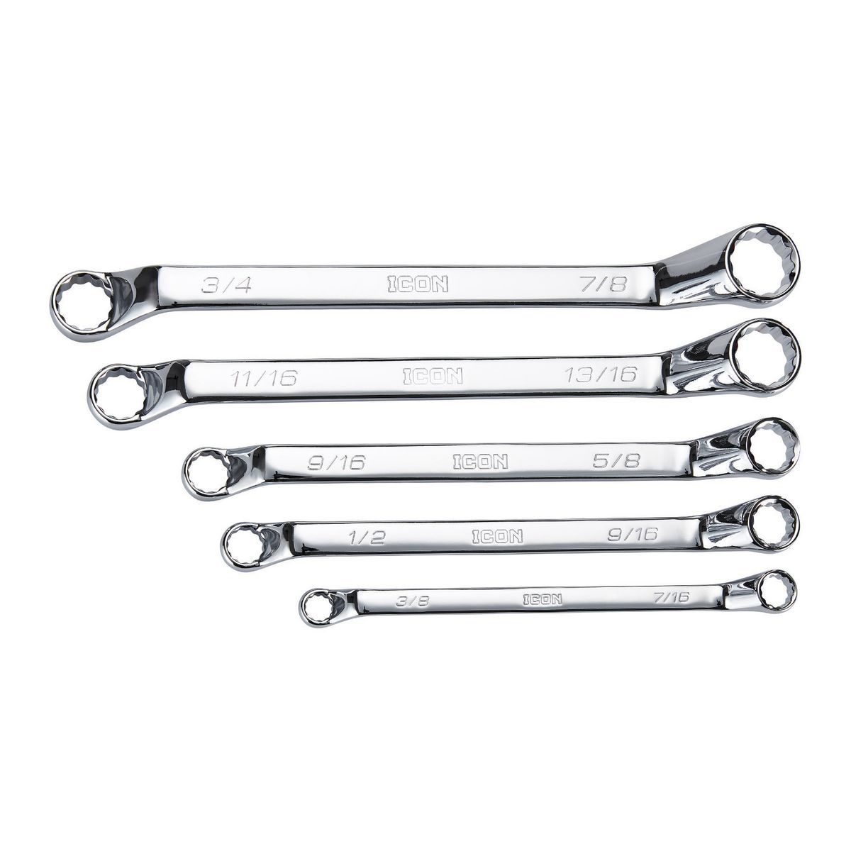 5 Piece SAE Offset Box Wrench Set Y5681