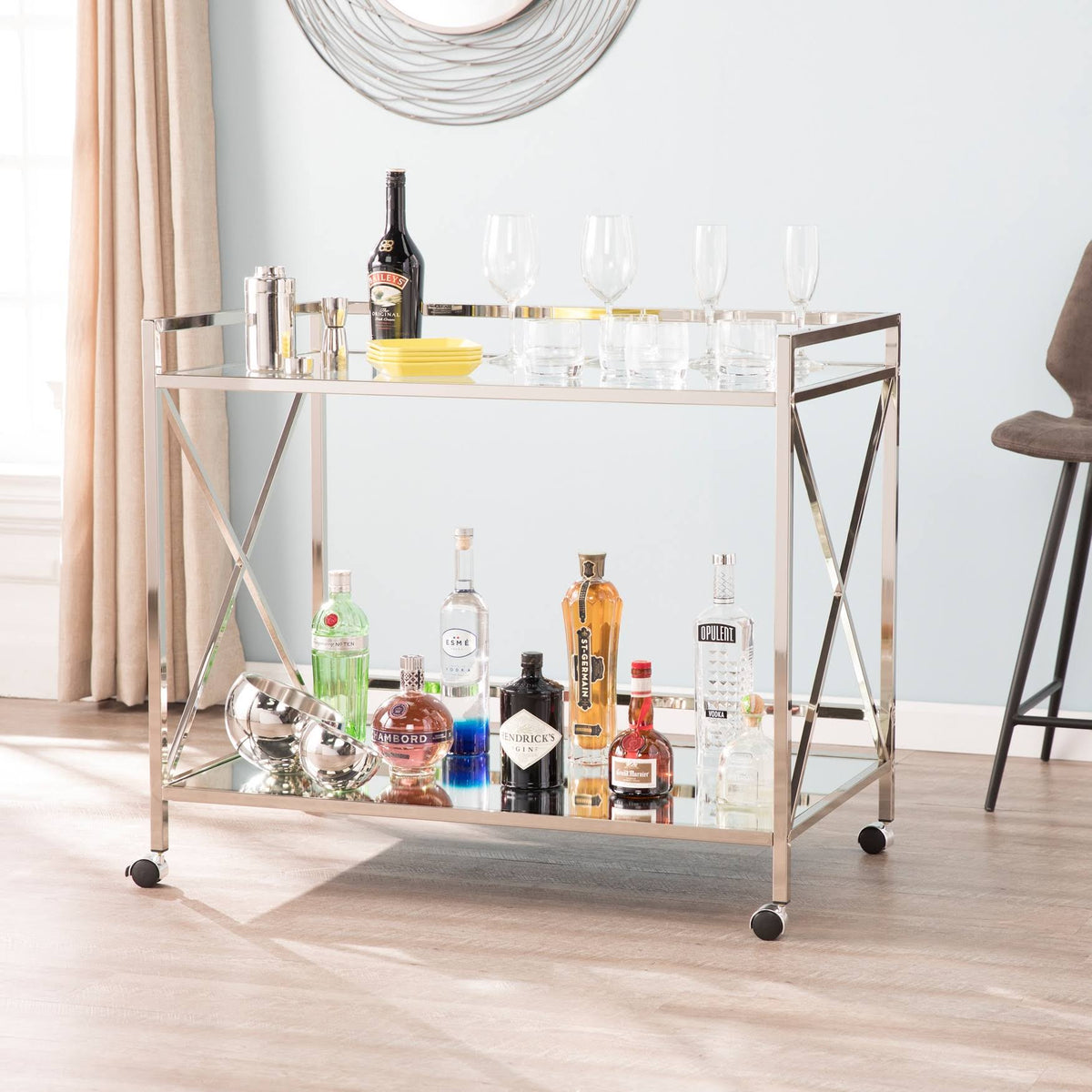 Silver Bar Cart A983218