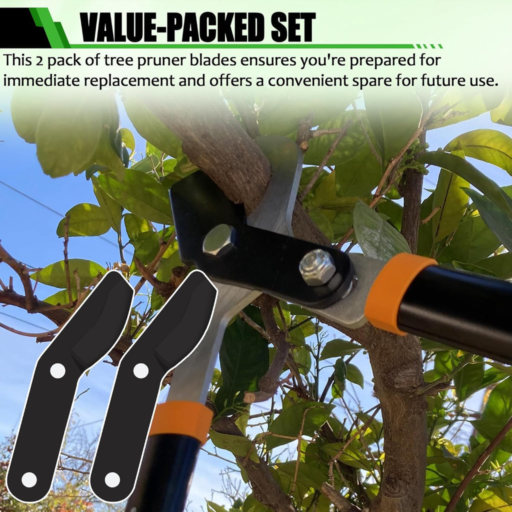 (2-Pack) Steel Replacement Blade for Loppers - Black Y591