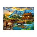 Winter Cabin Canvas Art A474