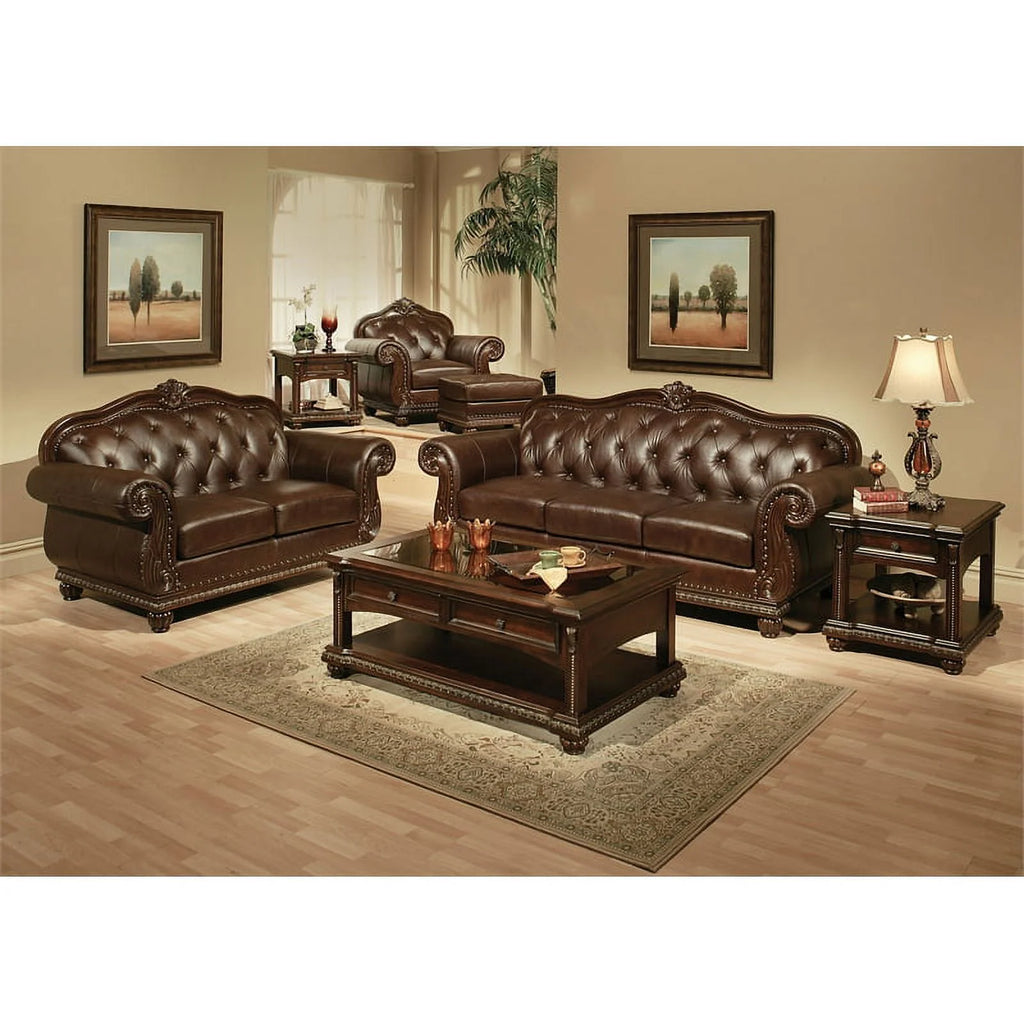 2-Piece Rectangular End Table Set in Cherry C73635