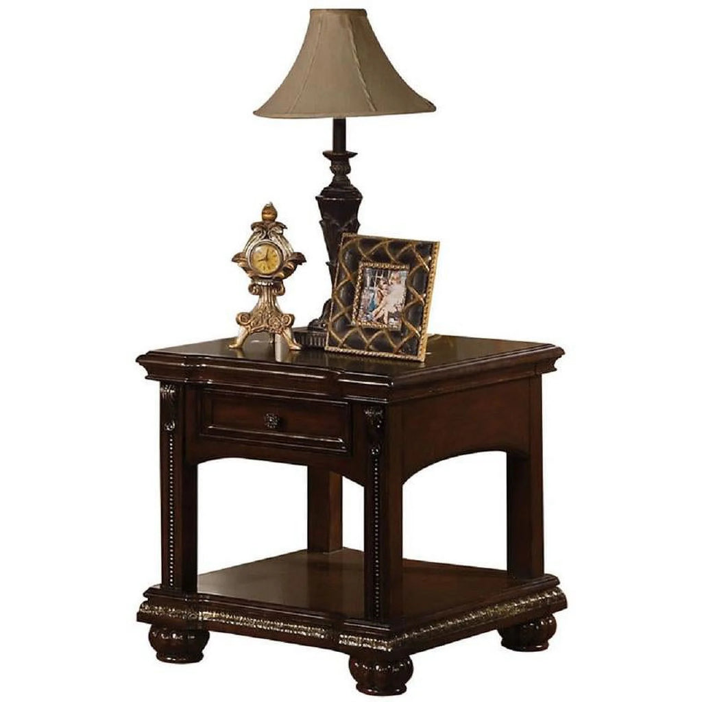 2-Piece Rectangular End Table Set in Cherry C73635