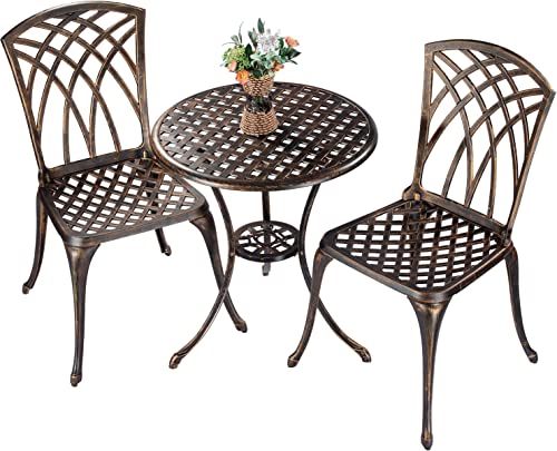 3 Piece Rustproof Cast Aluminum Bistro Set Z254