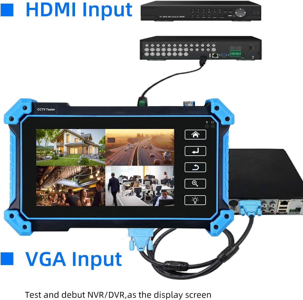 5 Inch IPS Touch Screen IP Camera Tester with PoE WiFi C49656