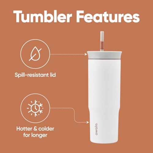 24 oz Stainless Steel Triple Layer Insulated Travel Tumbler W878093