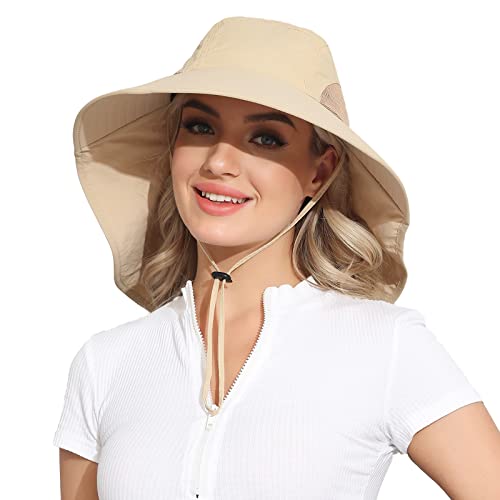 Outdoor Sun Hat with Neck Flap Wide Brim Fishing Hat S21872
