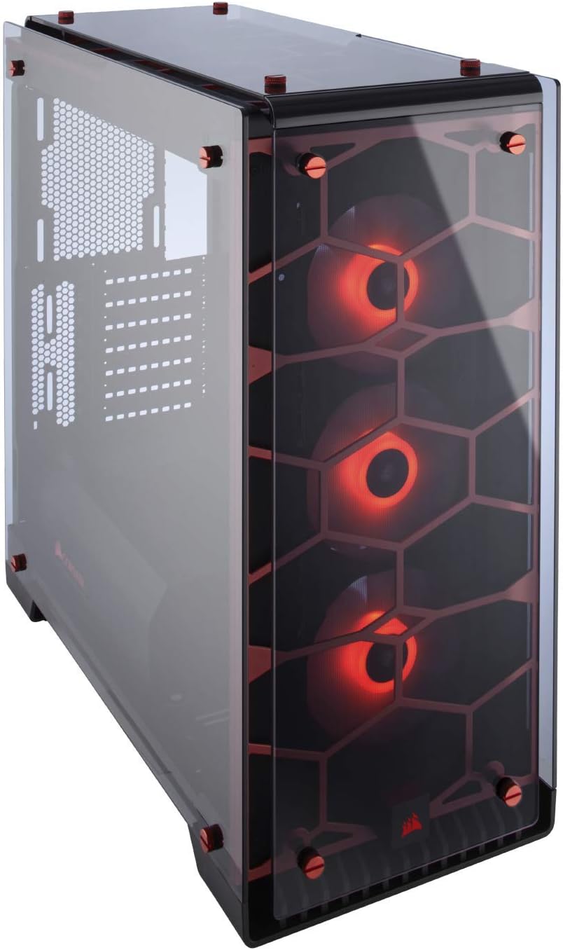 Black Mid-Tower Case with 3 RGB Fans T980448