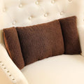 Gray Fleece Lumbar Support Pillow X322468