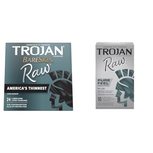 24 Count Thin Condoms with 10ct Non-Latex Lubricated Condoms U531