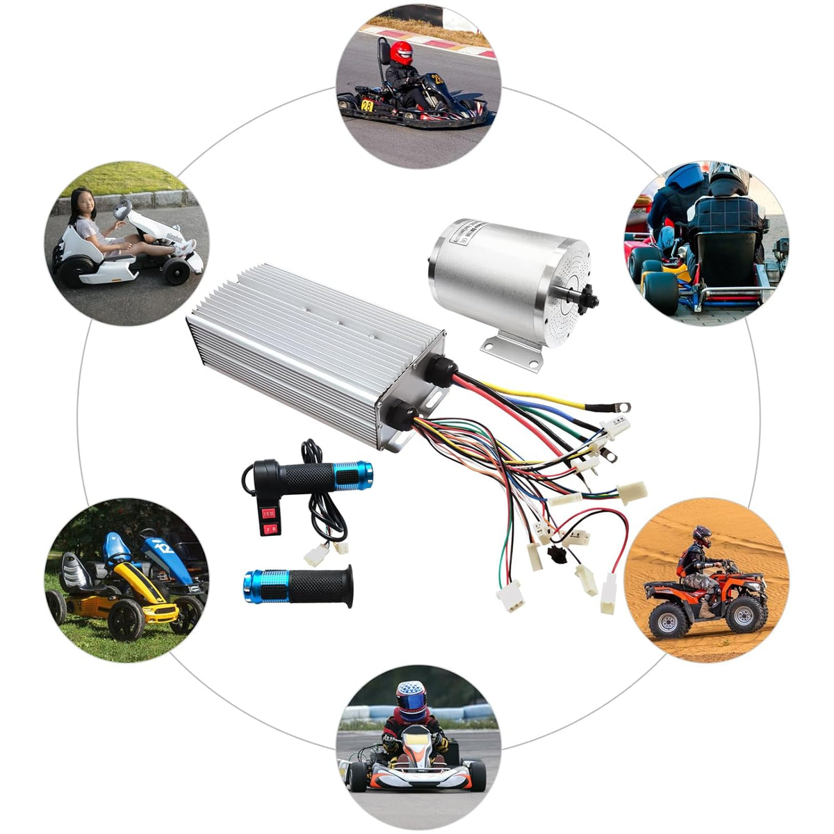 Brushless Motor Kit 3000W 72V BLDC Motor Kit with Brushless Controller O1541