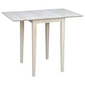 Unfinished Natural Wood Drop Leaf Dining Table R49967