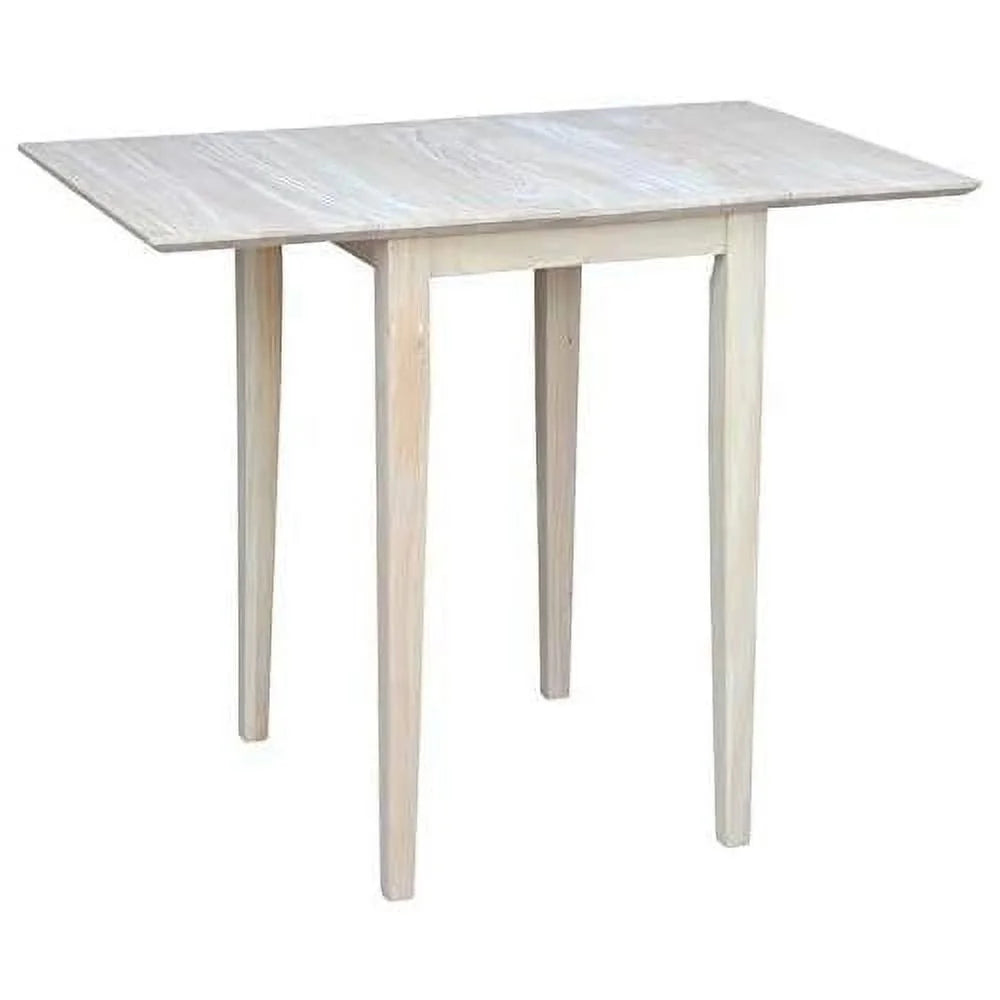 Unfinished Natural Wood Drop Leaf Dining Table R49967