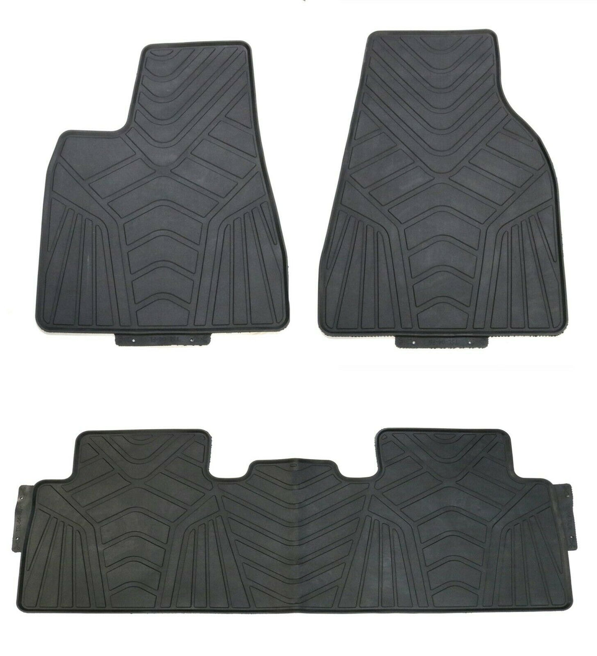 Custom Fit Rubber Floor Mats for 2015 - 2019 Tesla Model X (5 SEATER) H477035