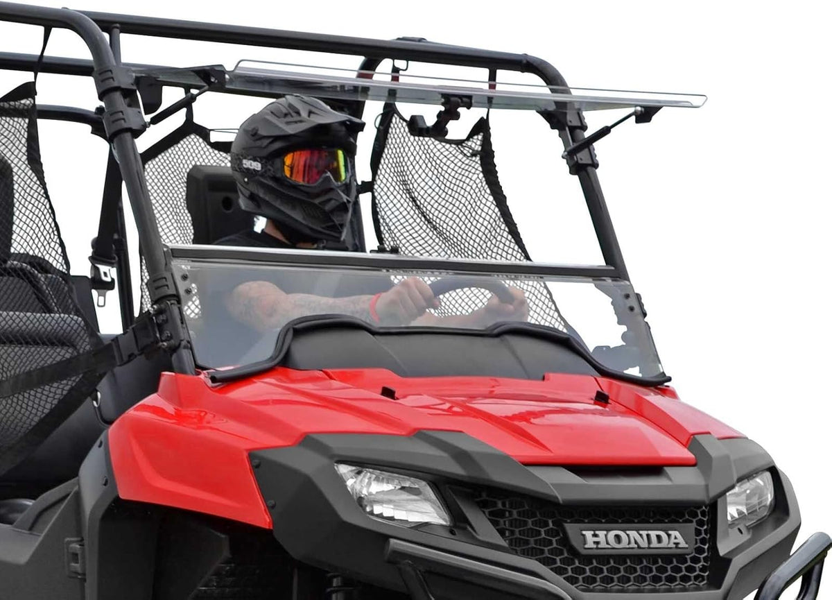 Scratch Resistant Flip Windshield for Honda Pioneer 700 / 700-4 E826