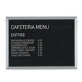 Black Felt Message Center Board J3390