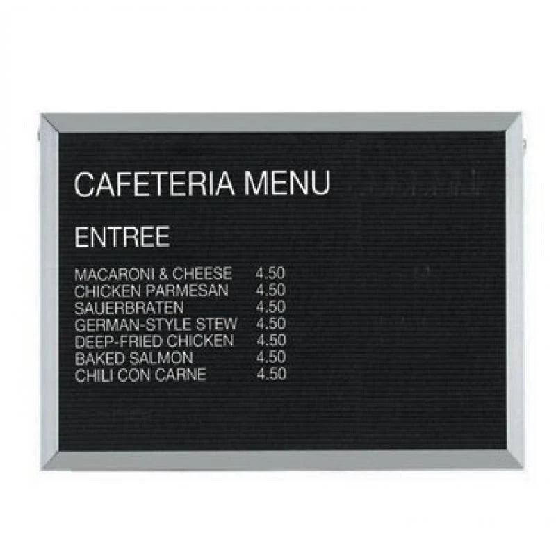Black Felt Message Center Board J3390