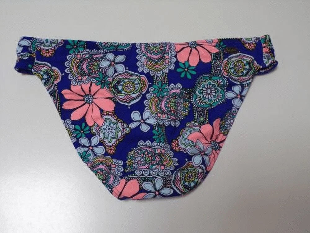 Blue Multi Printed Floral Hipster Bikini Swim Bottom F975679